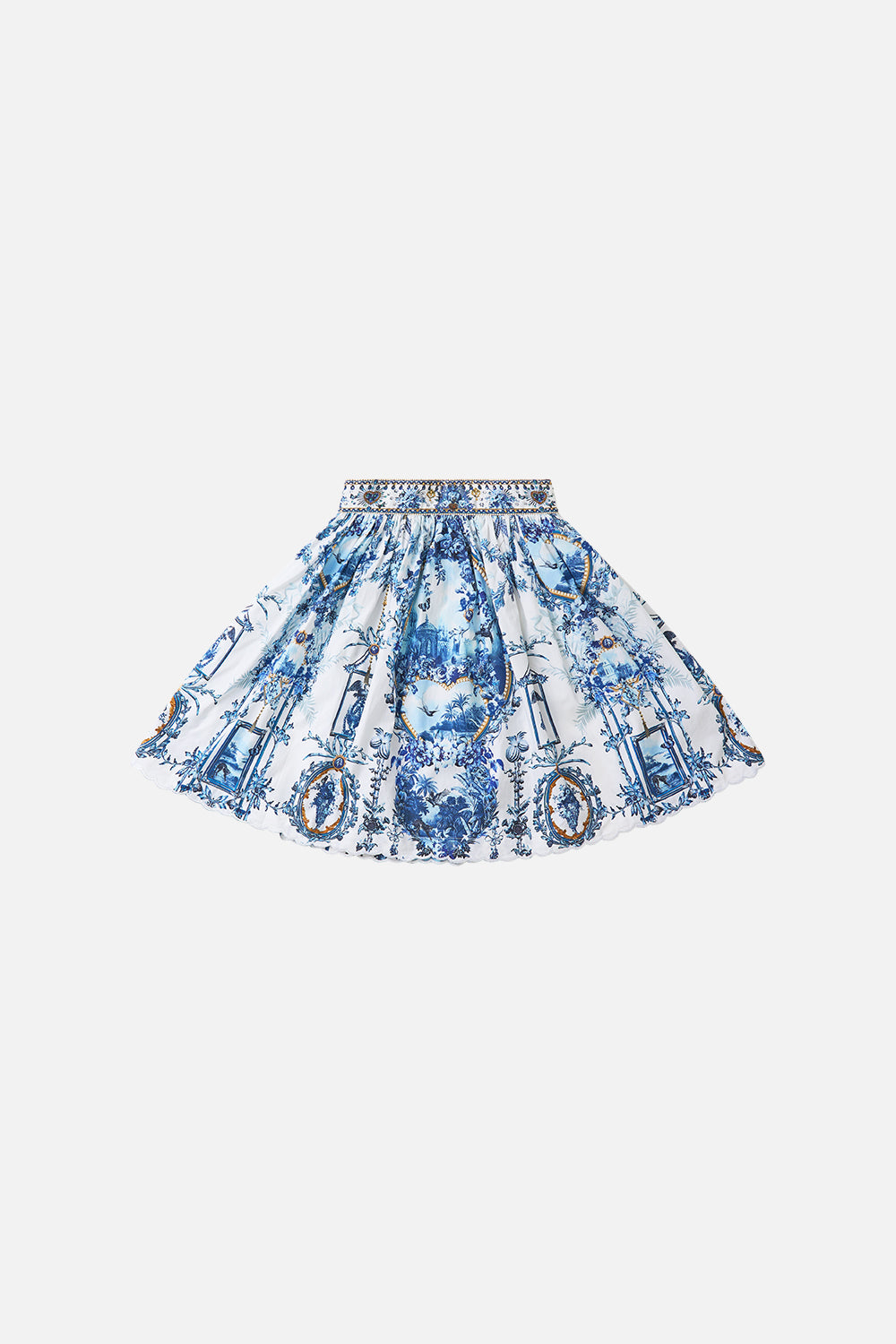 The CAMILLA KIDS GATHERED A LINE MIDI SKIRT THE PORCELAIN PARLOURTHE PORCELAIN PARLOUR