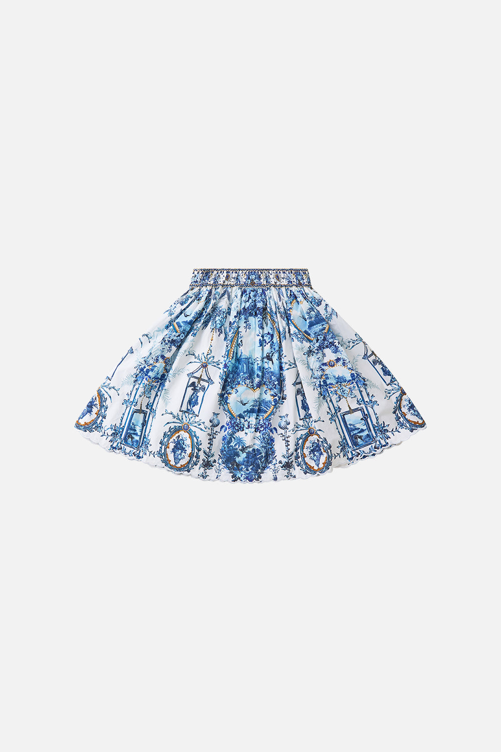 The CAMILLA KIDS GATHERED A LINE MIDI SKIRT THE PORCELAIN PARLOUR