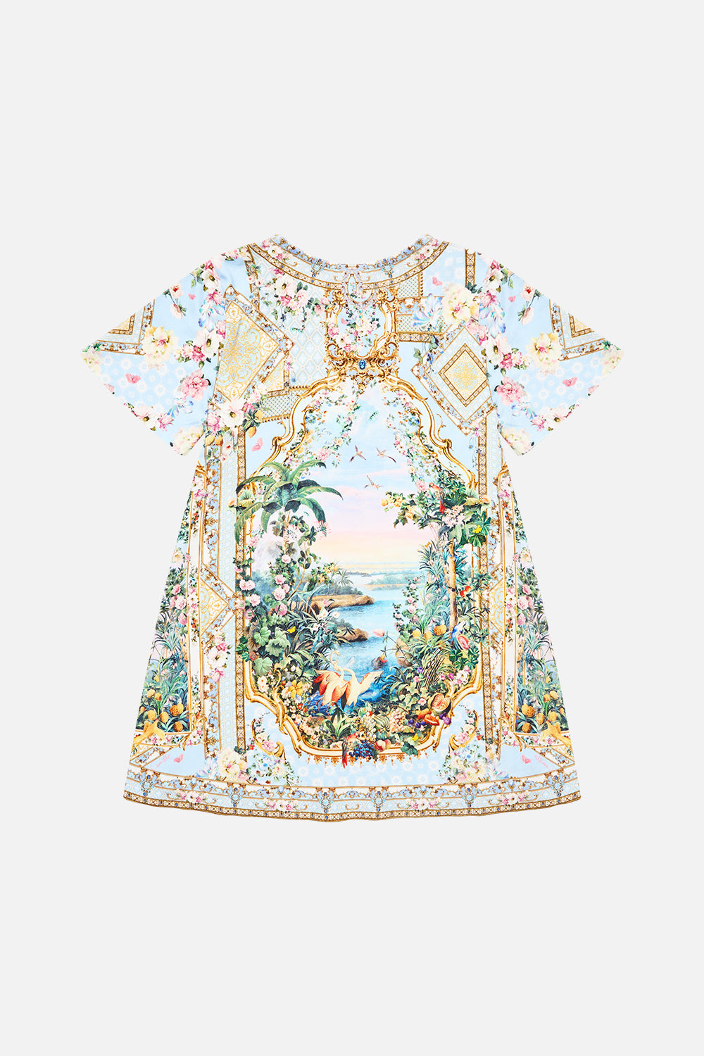 VESTIDO CAMISETA NIÑA MINI CON BAJO ACAMPANADO SISI SOCIETY