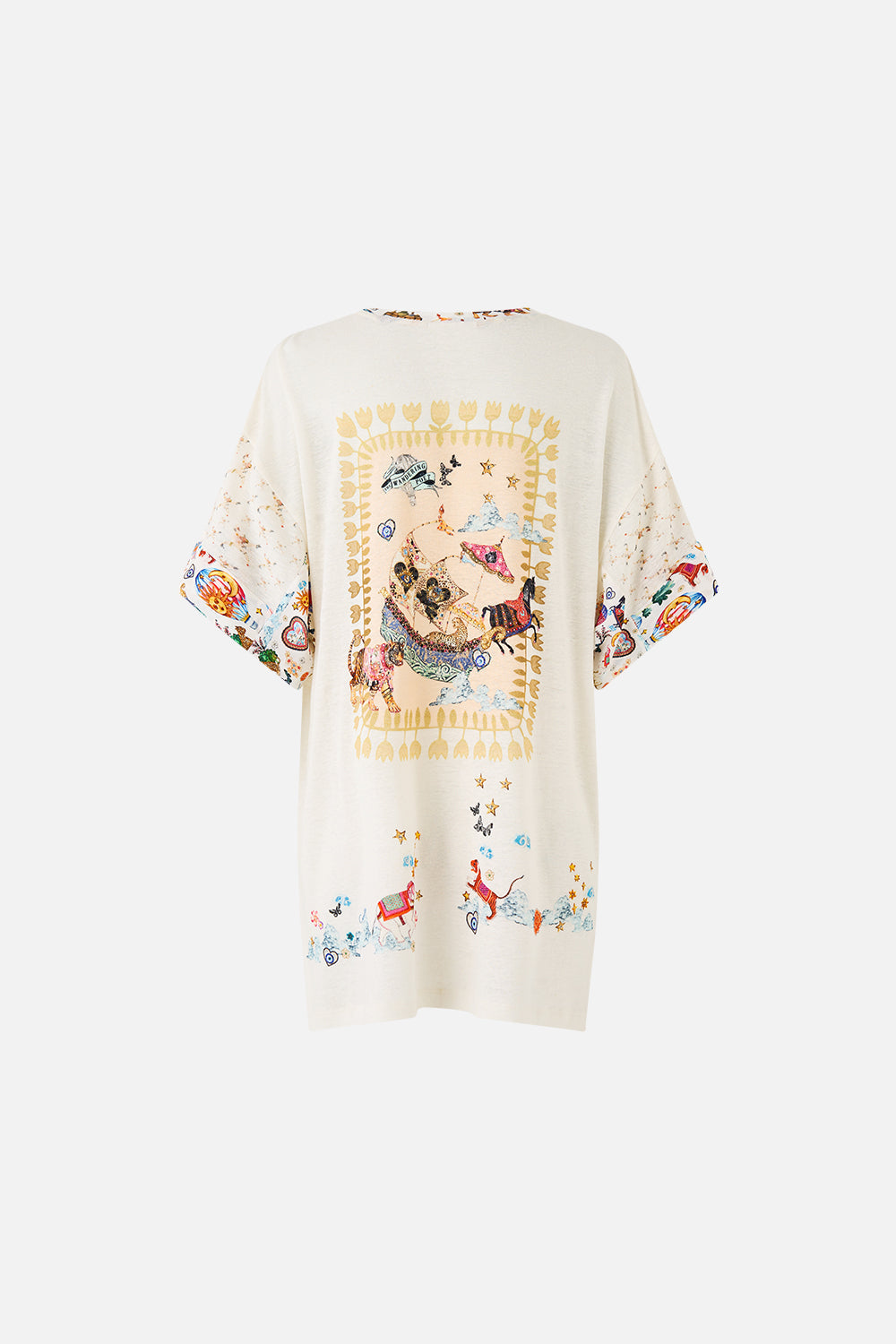 CAMISETA CON ABERTURAS LATERALES Y PANELES KAPADOKYA KITSCH