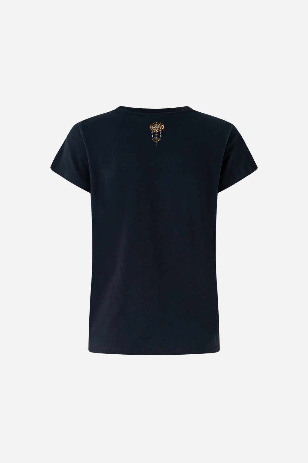 SLIM FIT ROUND NECK T-SHIRT AMULETS AND ALCHEMY