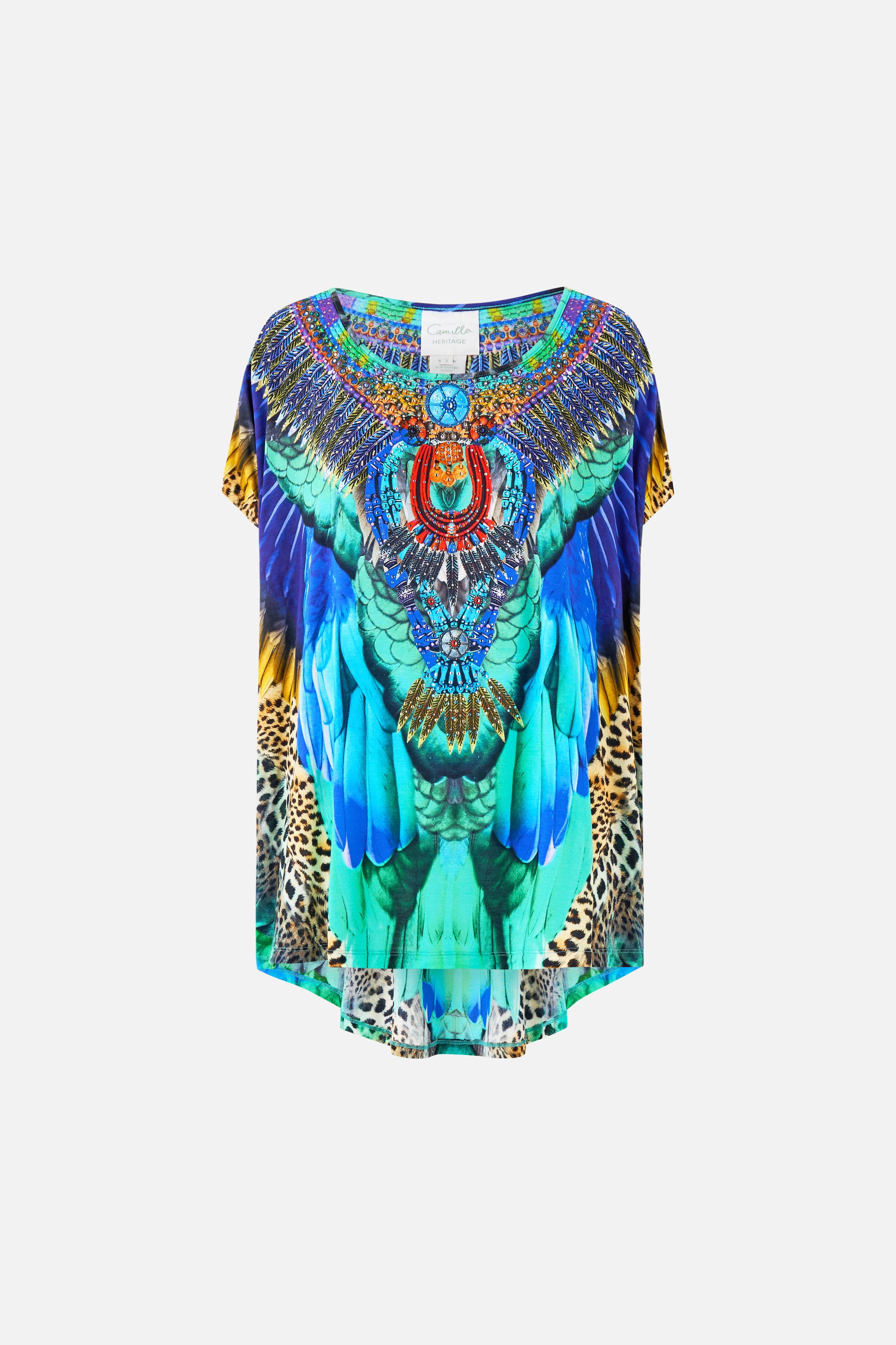 CAMISETA HOLGADA VUELO EN LA JUNGLA