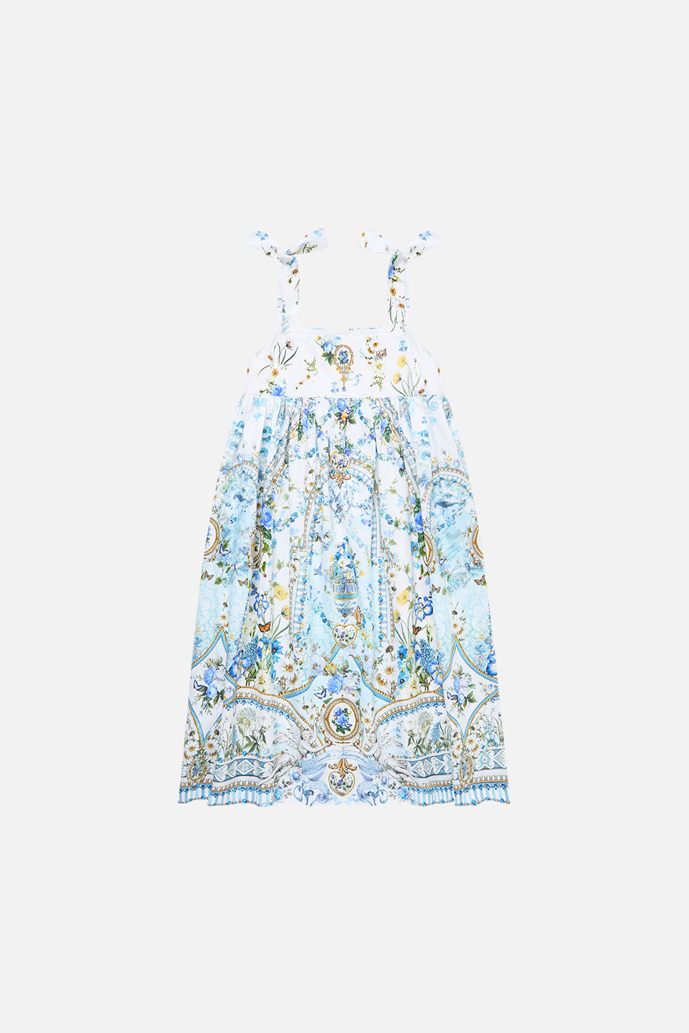 VESTIDO MAXI CON TIRAS Y PLIEGUES PARA NIÑAS DANDELION SKIES