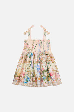 BABIES SHIRRED DRESS W TIE SHOULDER MIDSUMMER MASTERPIECE