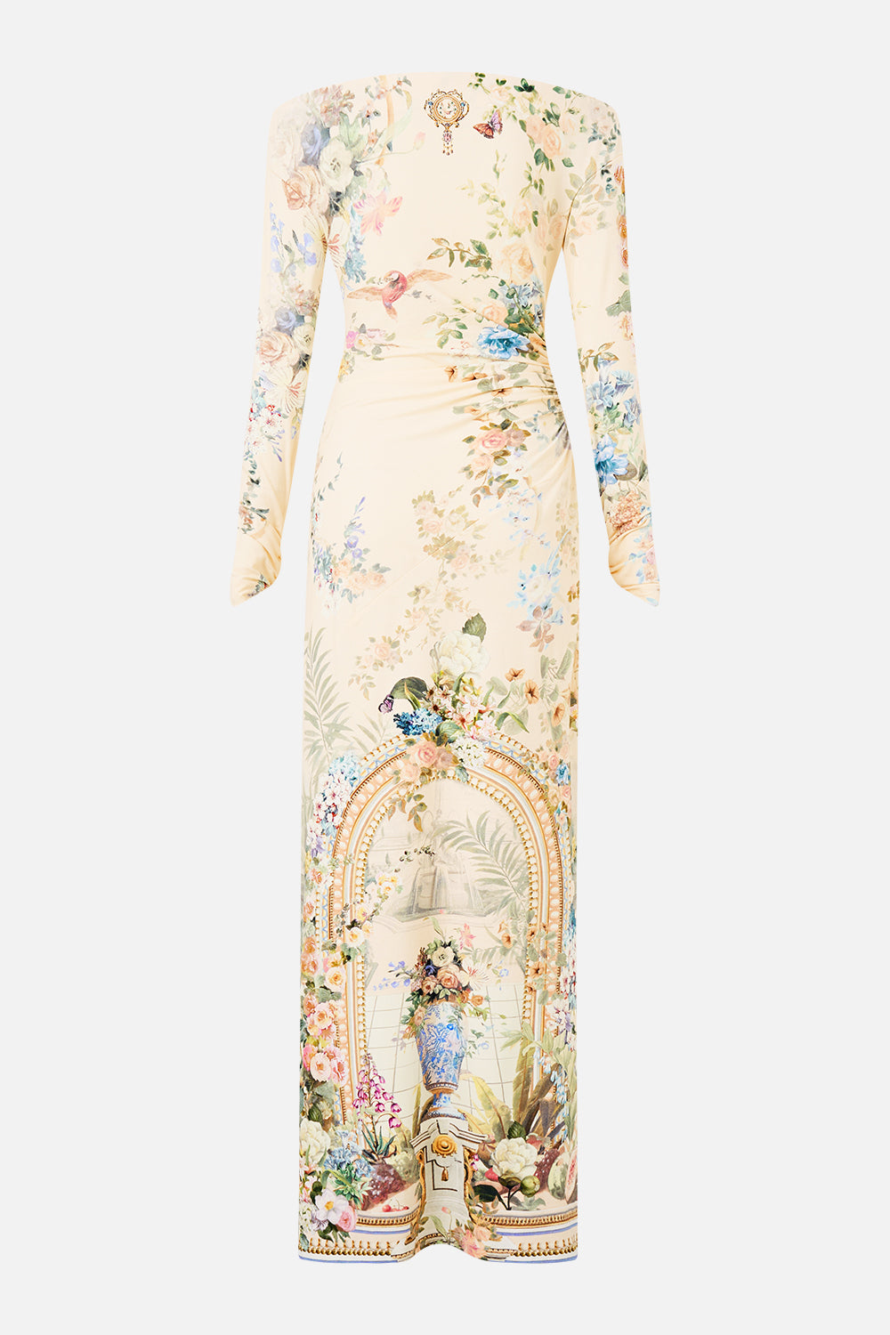 The CAMILLA OFF SHOULDER GATHERED JERSEY DRESS MIDSUMMER MASTERPIECE