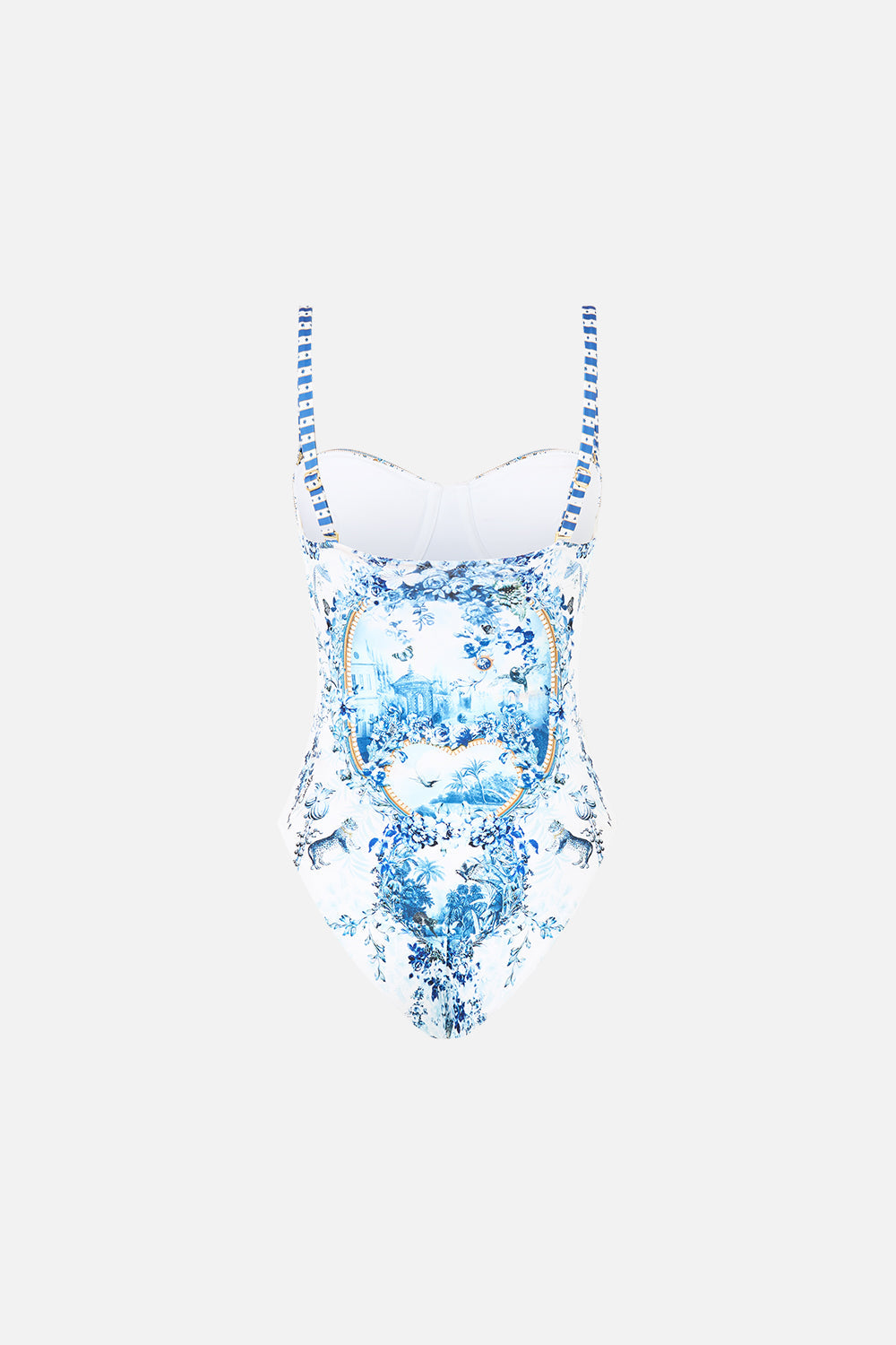 RUCHED CUP UNDERWIRE ONE PIECE THE PORCELAIN PARLOUR