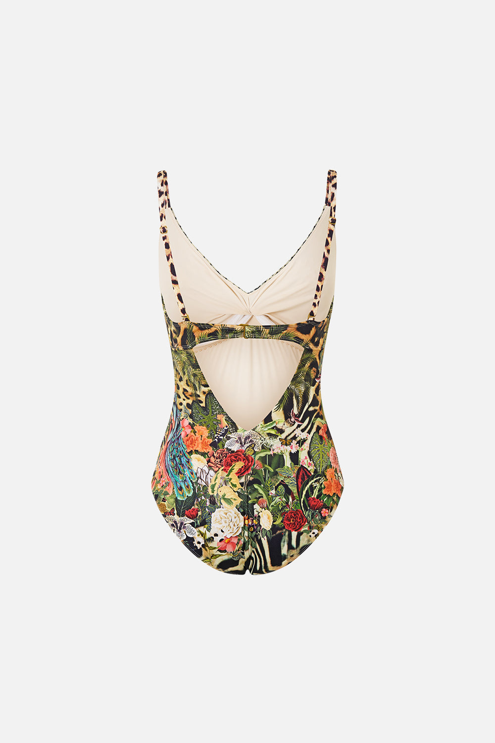 The CAMILLA V NECK UNDERWIRE ONE PIECE W BACK CLOSURE LEOTIGRA LAND
