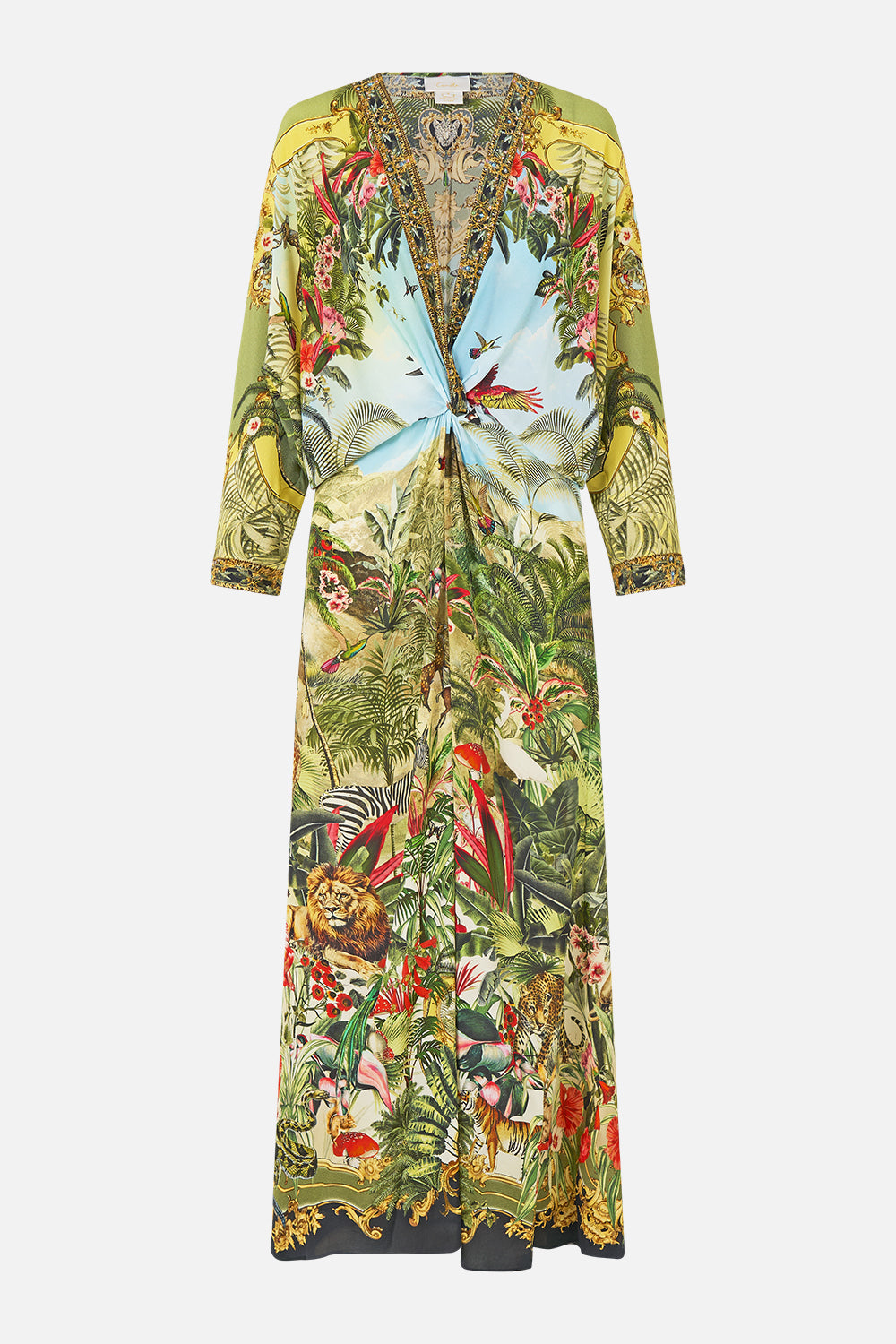 The CAMILLA TWIST FRONT BATWING DRESS WANDERLUST EMPIRE