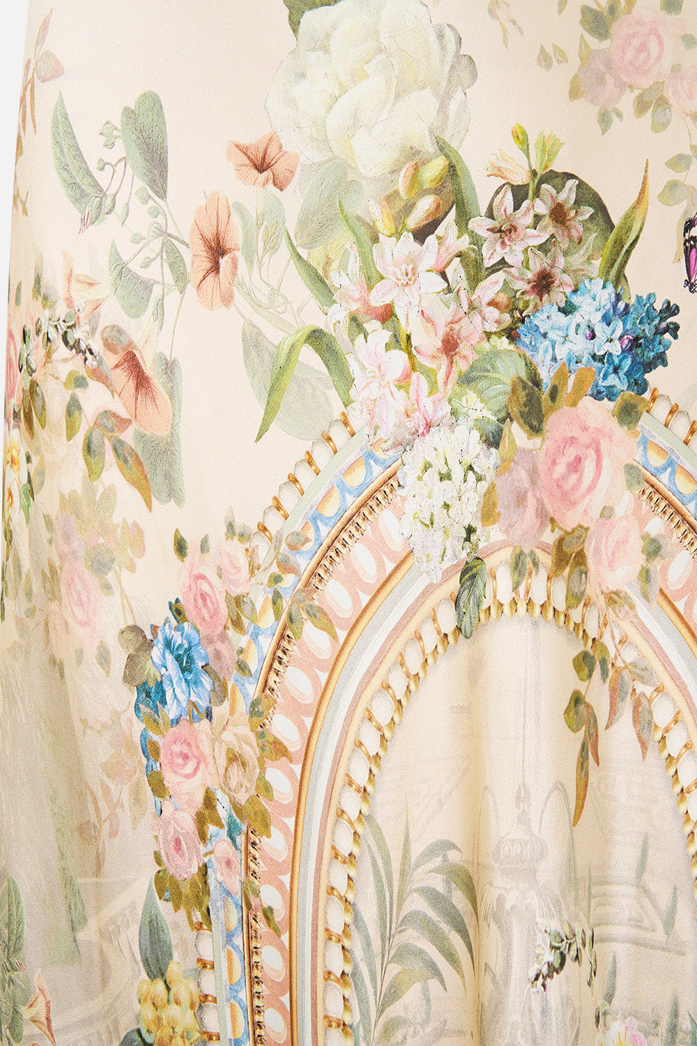 The CAMILLA V NECK FULL LENGTH BIAS SLIP DRESS MIDSUMMER MASTERPIECE