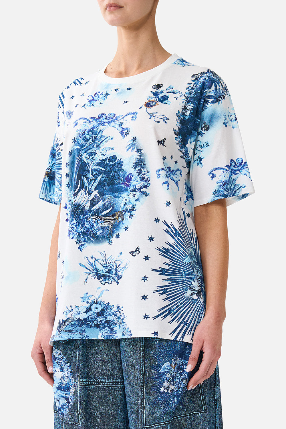 The CAMILLA OVERSIZED BAND TEE THE PORCELAIN PARLOUR