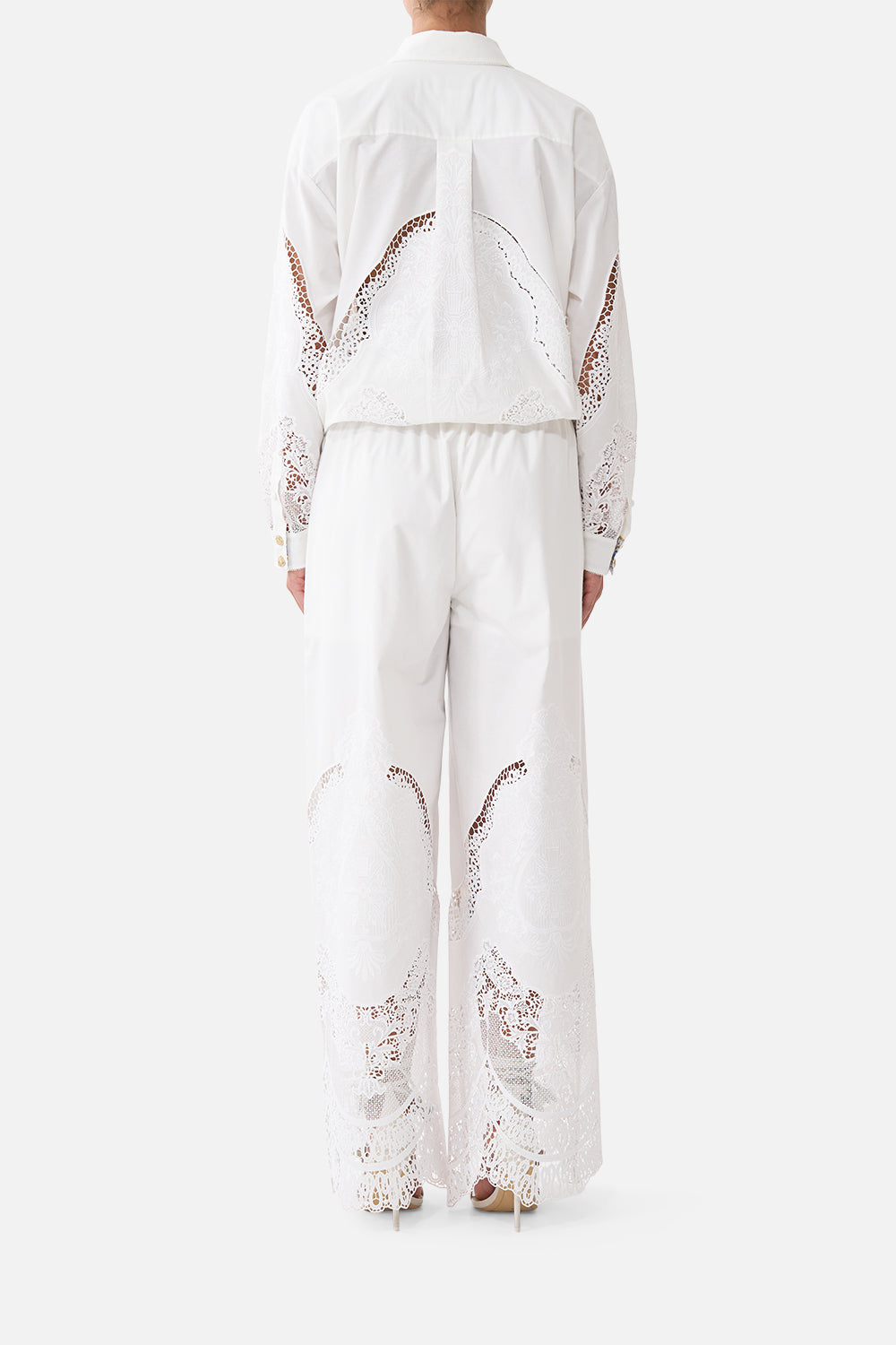 The CAMILLA WIDE LEG WAISTED PANT DANDELION SKIES
