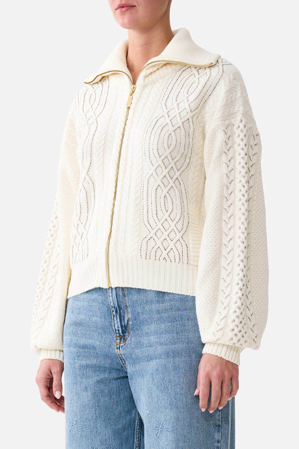BOMBER DE PUNTO CON CUELLO SOLAPA OBRA MAESTRA VERANIEGA