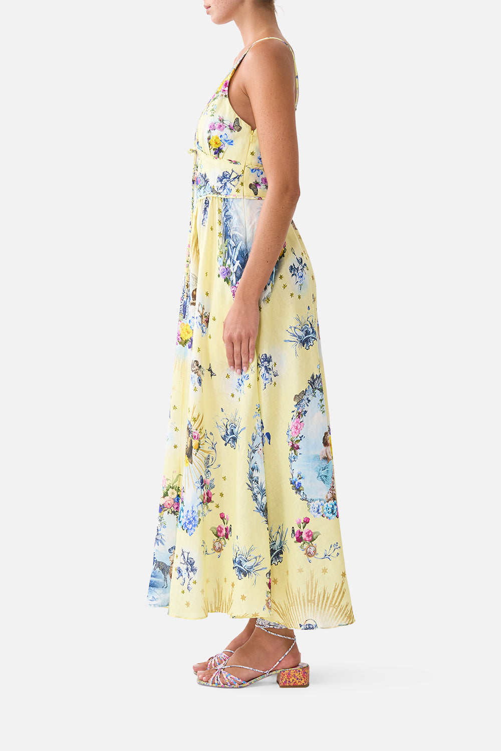 The CAMILLA WAISTBAND DRESS WITH TIE DETAIL CHINOISERIE CHILD