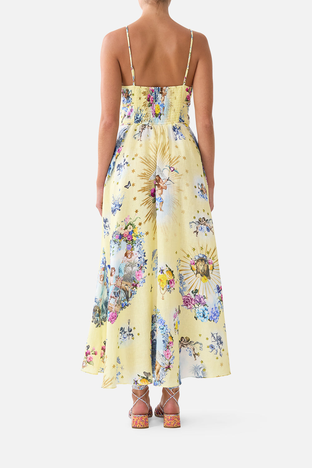 The CAMILLA WAISTBAND DRESS WITH TIE DETAIL CHINOISERIE CHILD