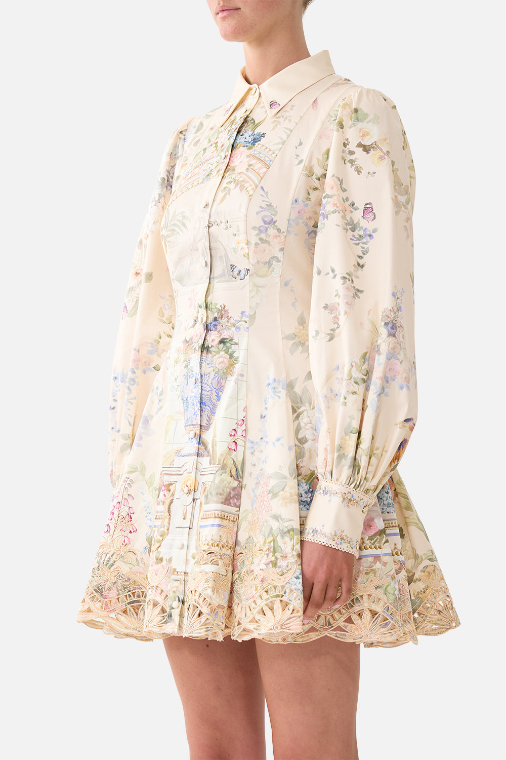 The CAMILLA SHORT BUTTON FRONT SHIRT DRESS MIDSUMMER MASTERPIECE
