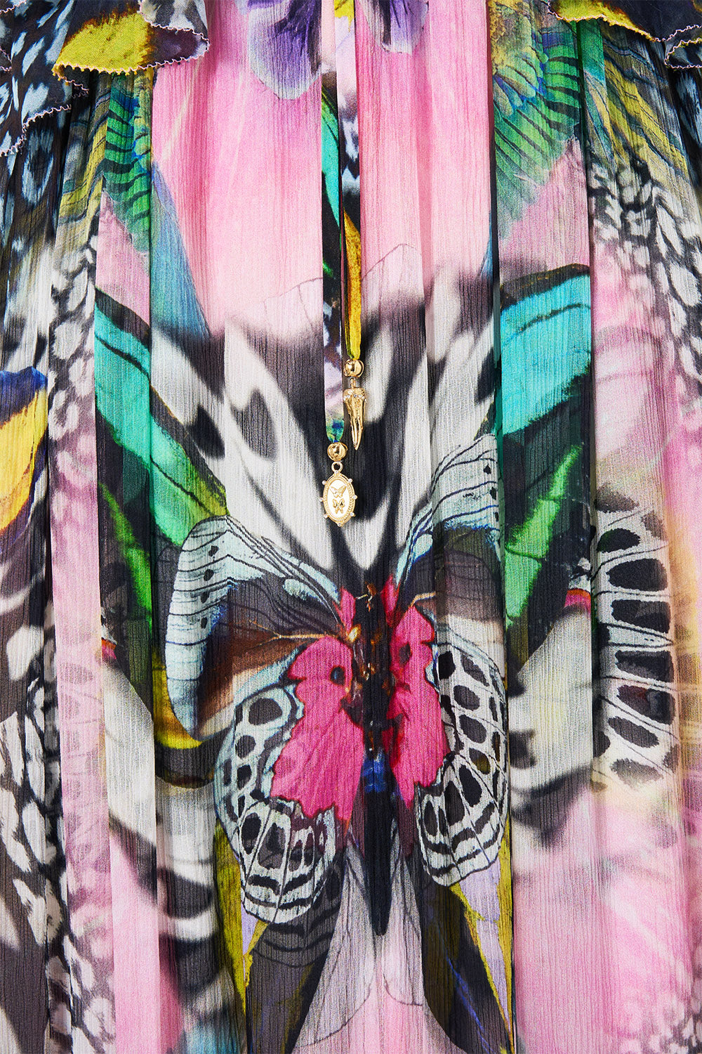 The CAMILLA FRILL BRALETTE LONG DRESS MILLAMORPHOSIS