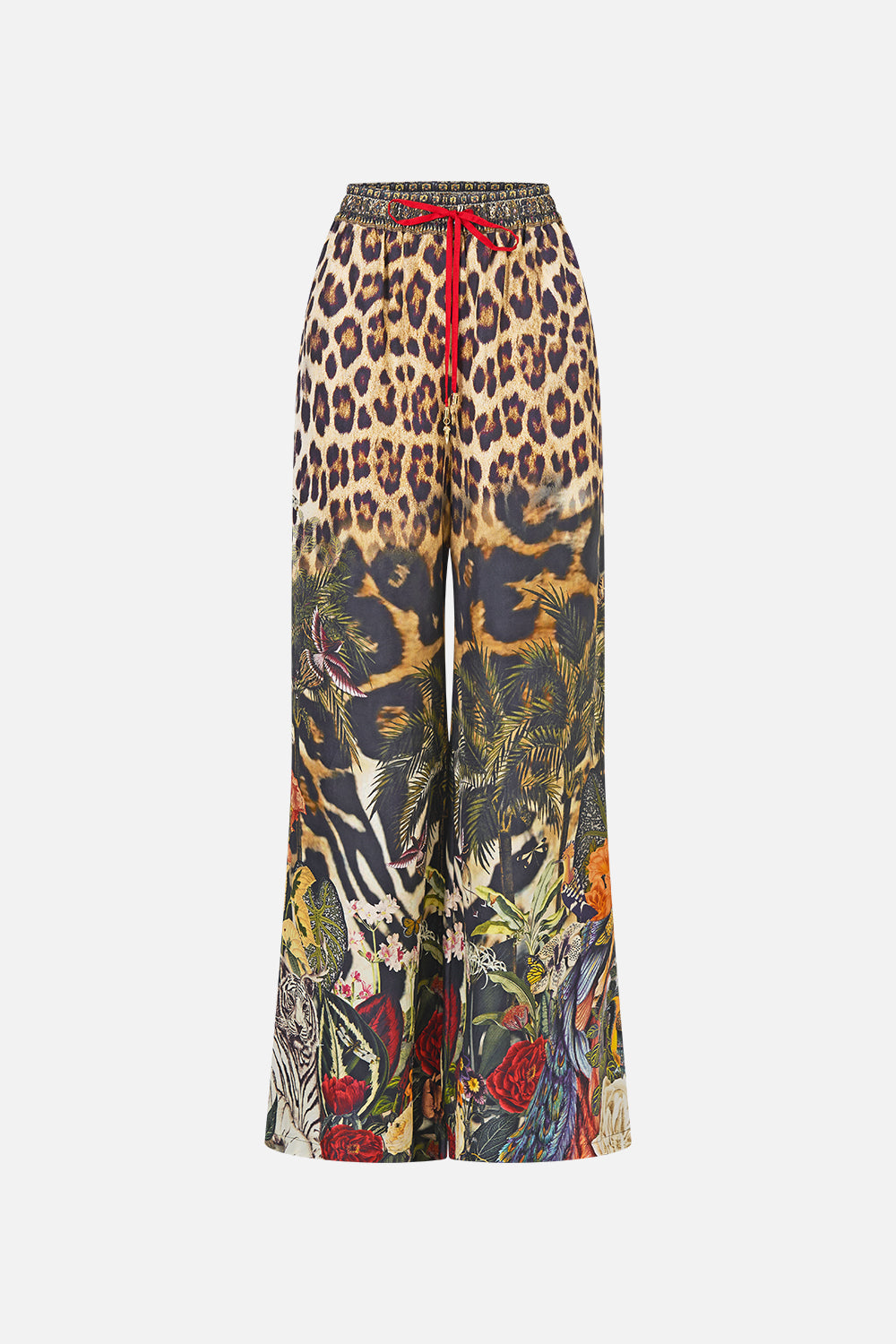 The CAMILLA LOUNGE PANT LEOTIGRA LAND in our  print.