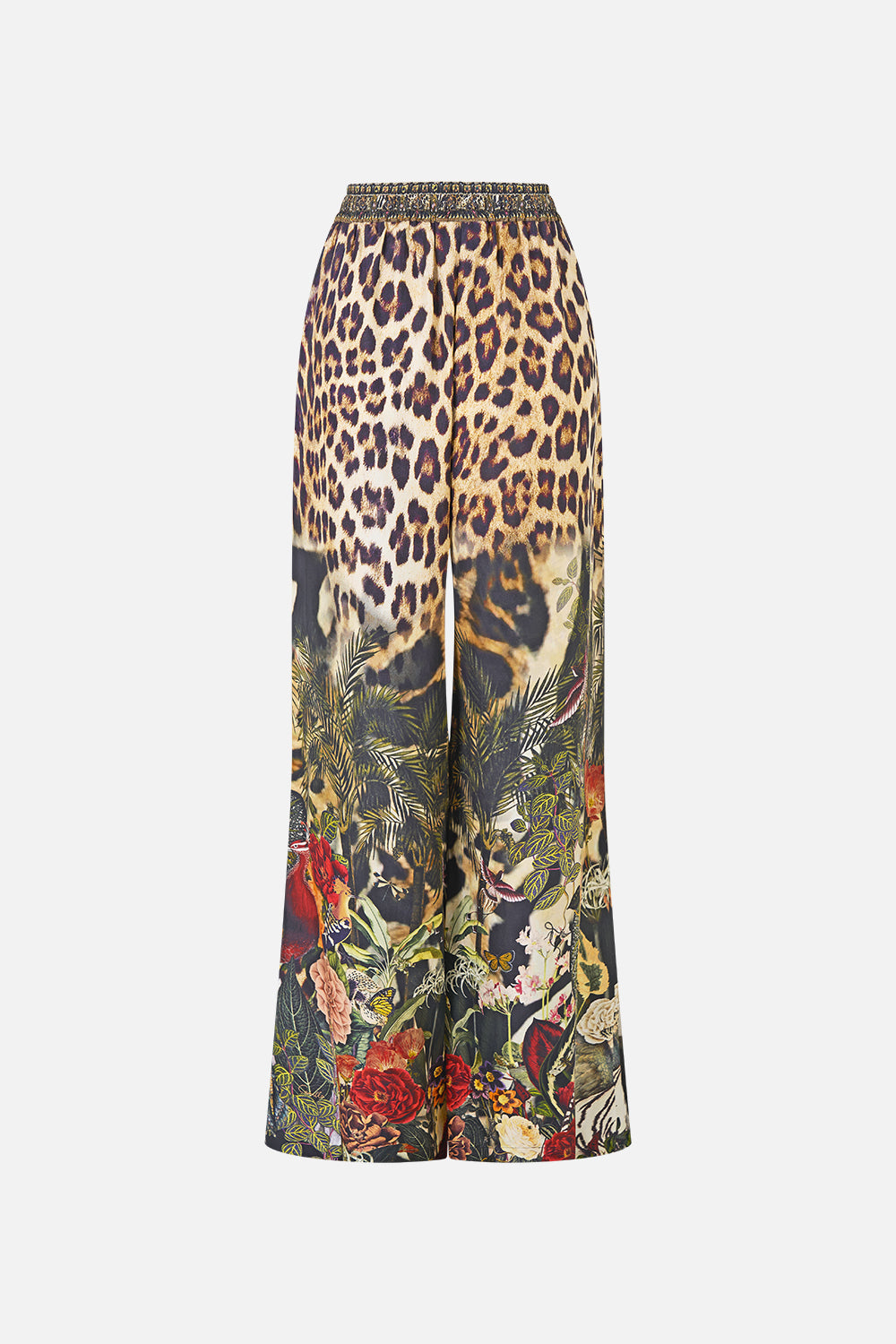 The CAMILLA LOUNGE PANT LEOTIGRA LAND in our  print.