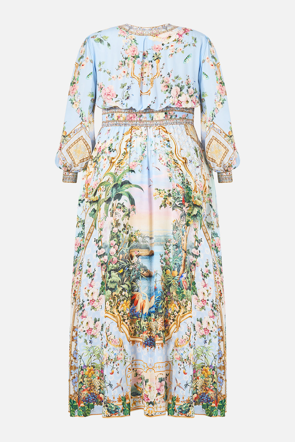 The CAMILLA BUTTON DRESS WITH SHAPED WAISTBAND SISI SOCIETY