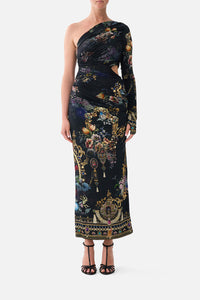 denim square neck midi dress Jack Puff Sleeve Square neckline Adora Design 3290 Prom Size:XS-14 Inexpensive Rent Prom Dresses