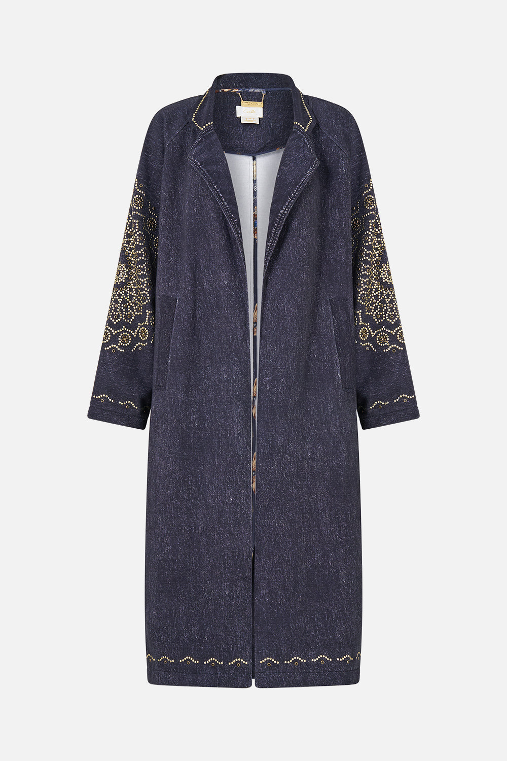 SWEAT-TRENCH COAT CLOAKED IN BAROQUE