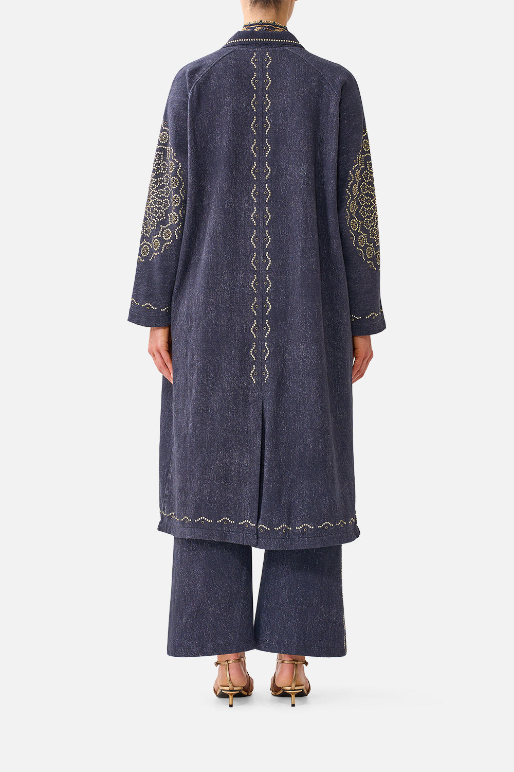 SWEAT-TRENCH COAT CLOAKED IN BAROQUE
