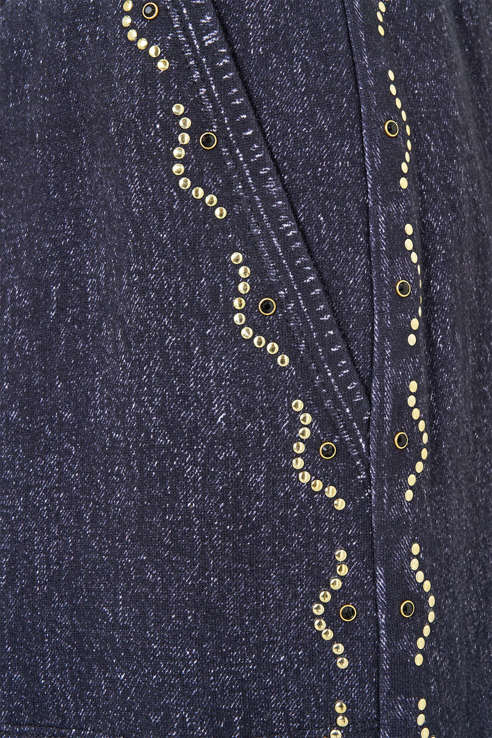 PANTALÓN DE PISTA DE PIERNA RECTA DECORADO CON MOTIVOS BARROCOS