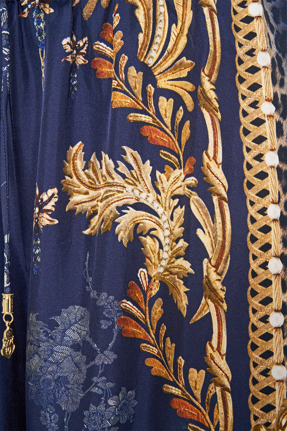 STRAIGHT LEG PANT CLOAKED IN BAROQUE