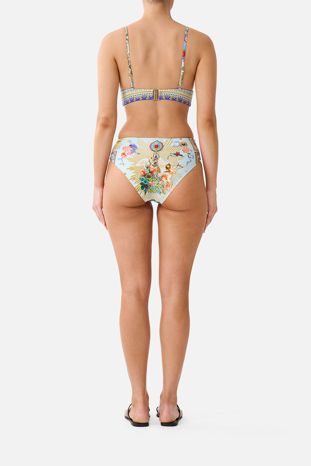 HIGH TRI BIKINI TOP W RING FRONT VERSES IN VINTAGE