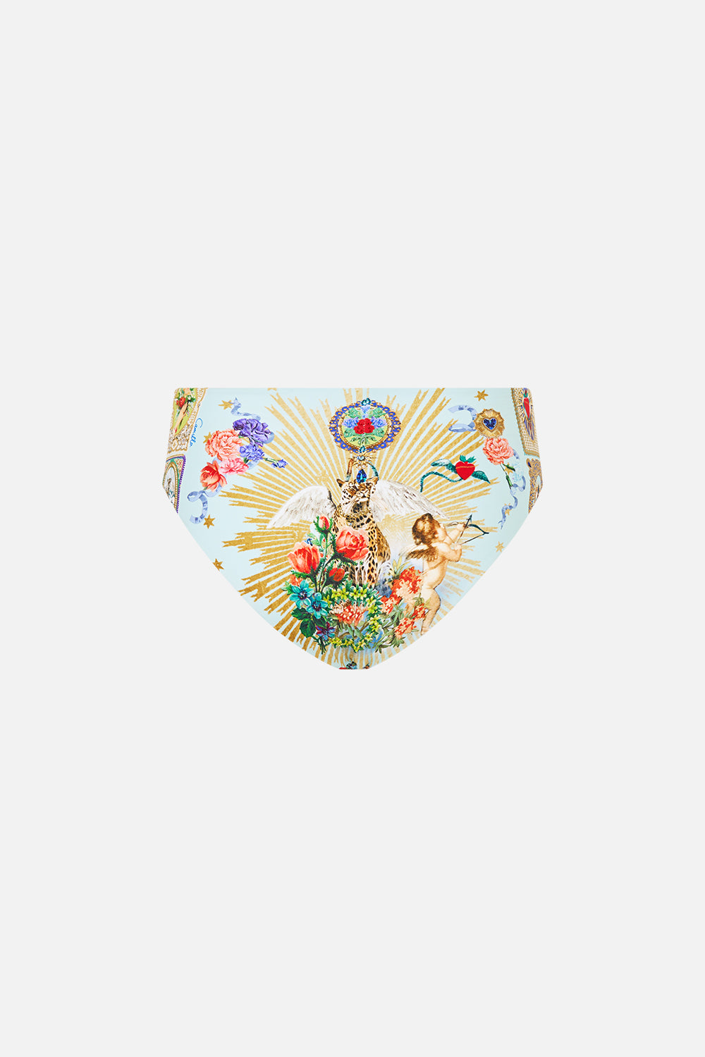 The CAMILLA MID RISE BIKINI BOTTOM VERSES IN VINTAGE