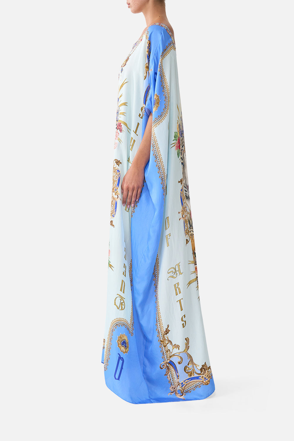 ROUND NECK KAFTAN VERSES IN VINTAGE