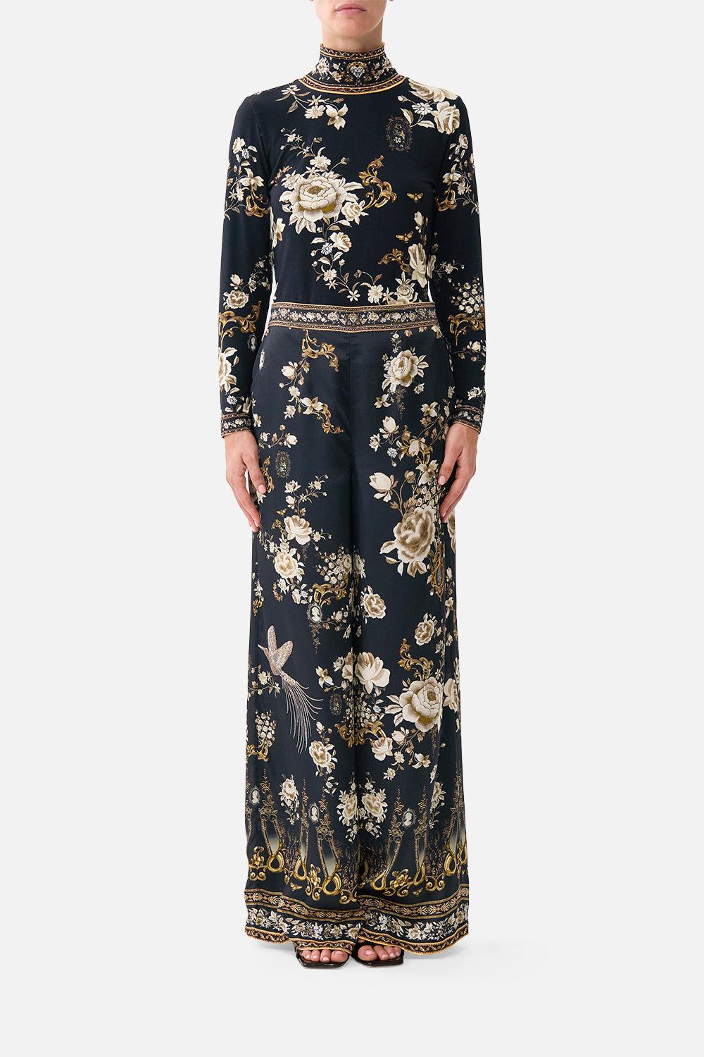 PANTALÓN DE PIERNA RECTA HOLGADO FOLCLORE FLAMENCO