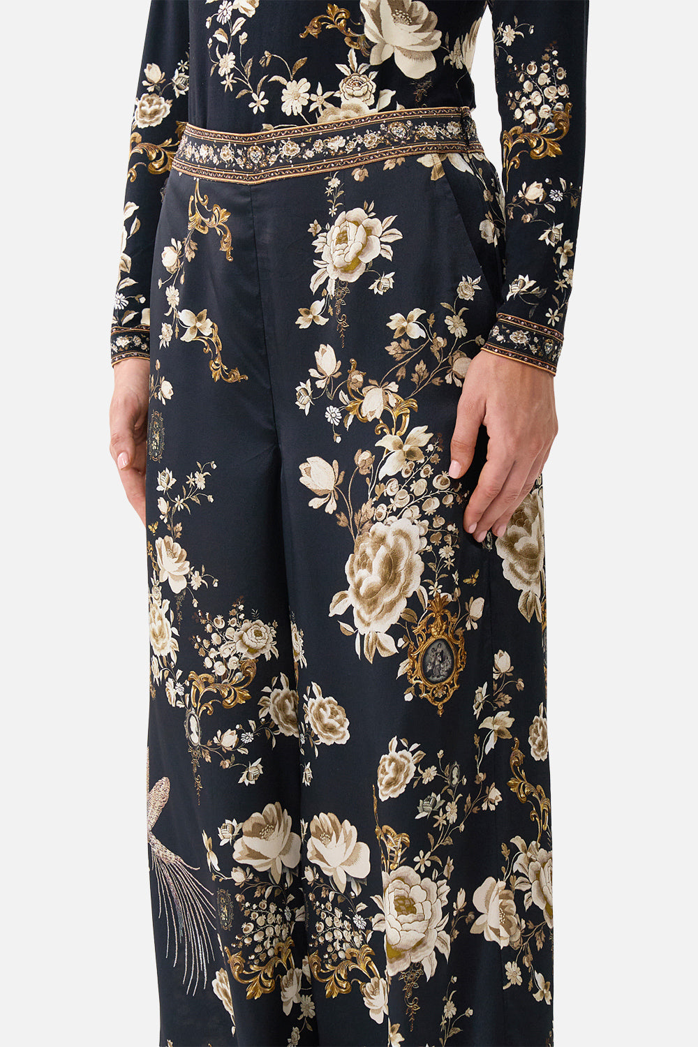 PANTALÓN DE PIERNA RECTA HOLGADO FOLCLORE FLAMENCO