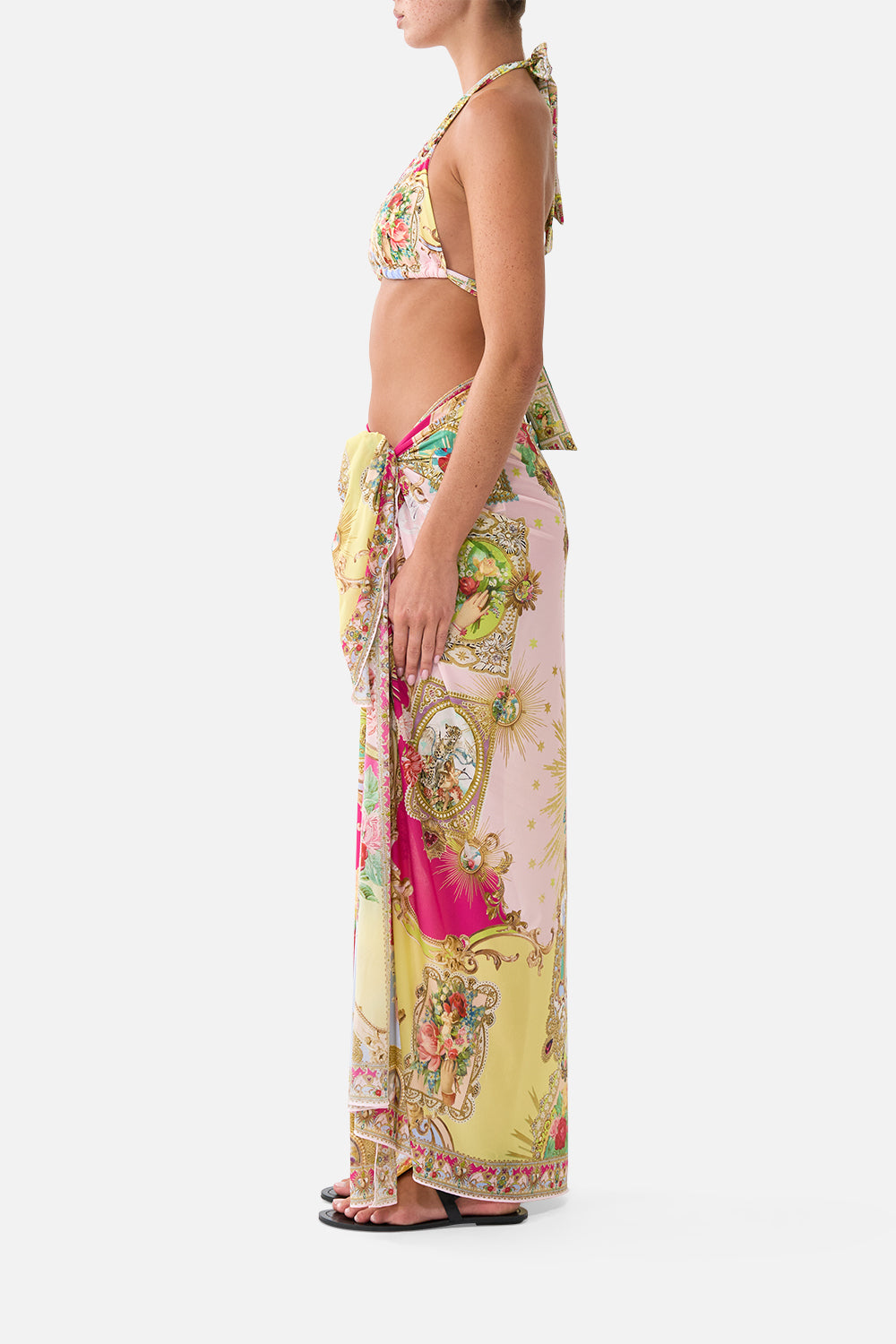 The CAMILLA MULTI WEAR LONG SARONG PAINTED PRAYERS