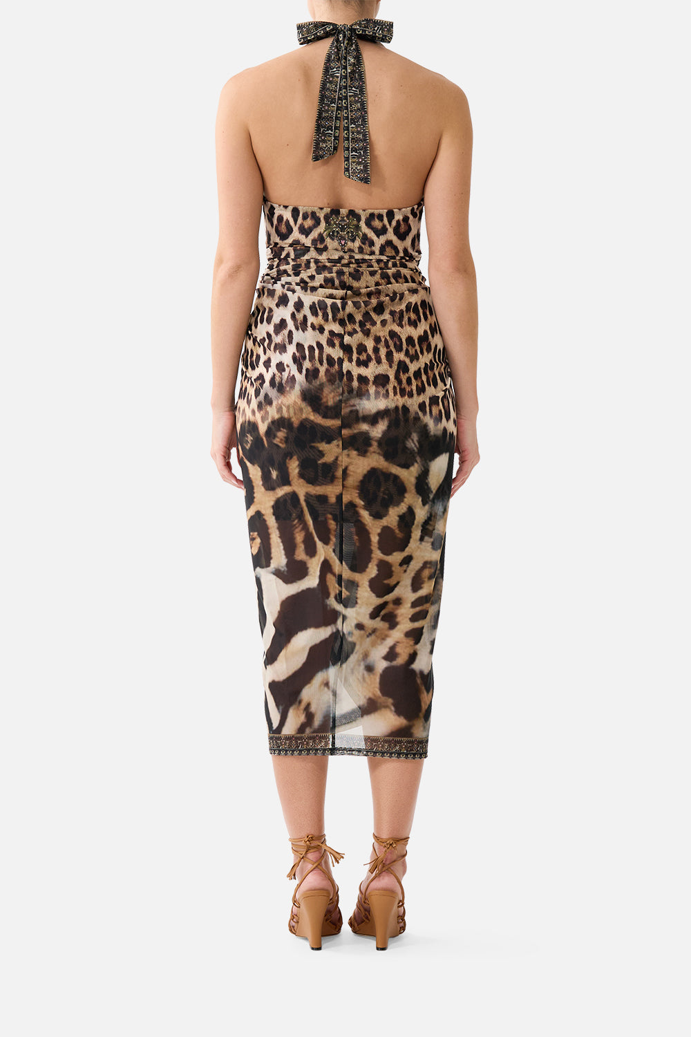 SIDE TWIST JERSEY DRESS LEOTIGRA LAND