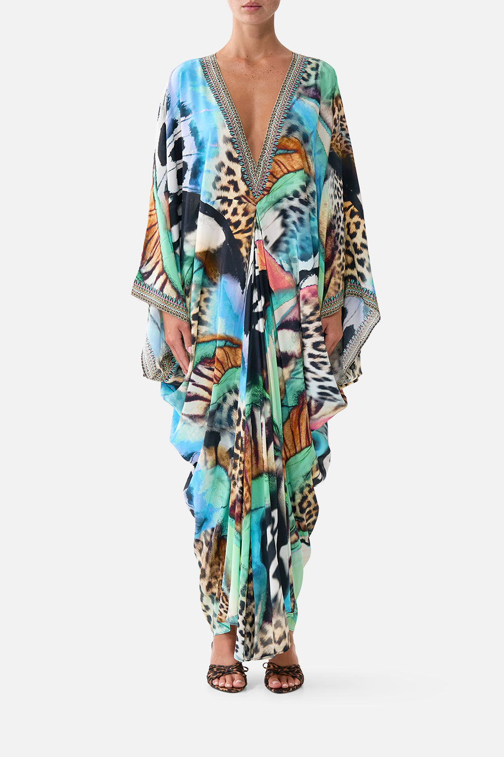 The CAMILLA T SHAPE LONG KAFTAN BUTTERFLY BOHEMIABUTTERFLY BOHEMIA