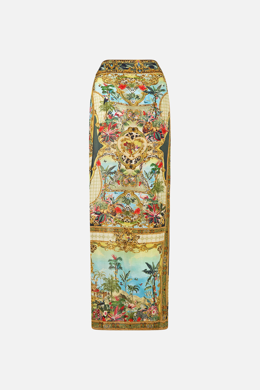 The CAMILLA Wrap Sarong in our Wanderlust Empire print, back view.
