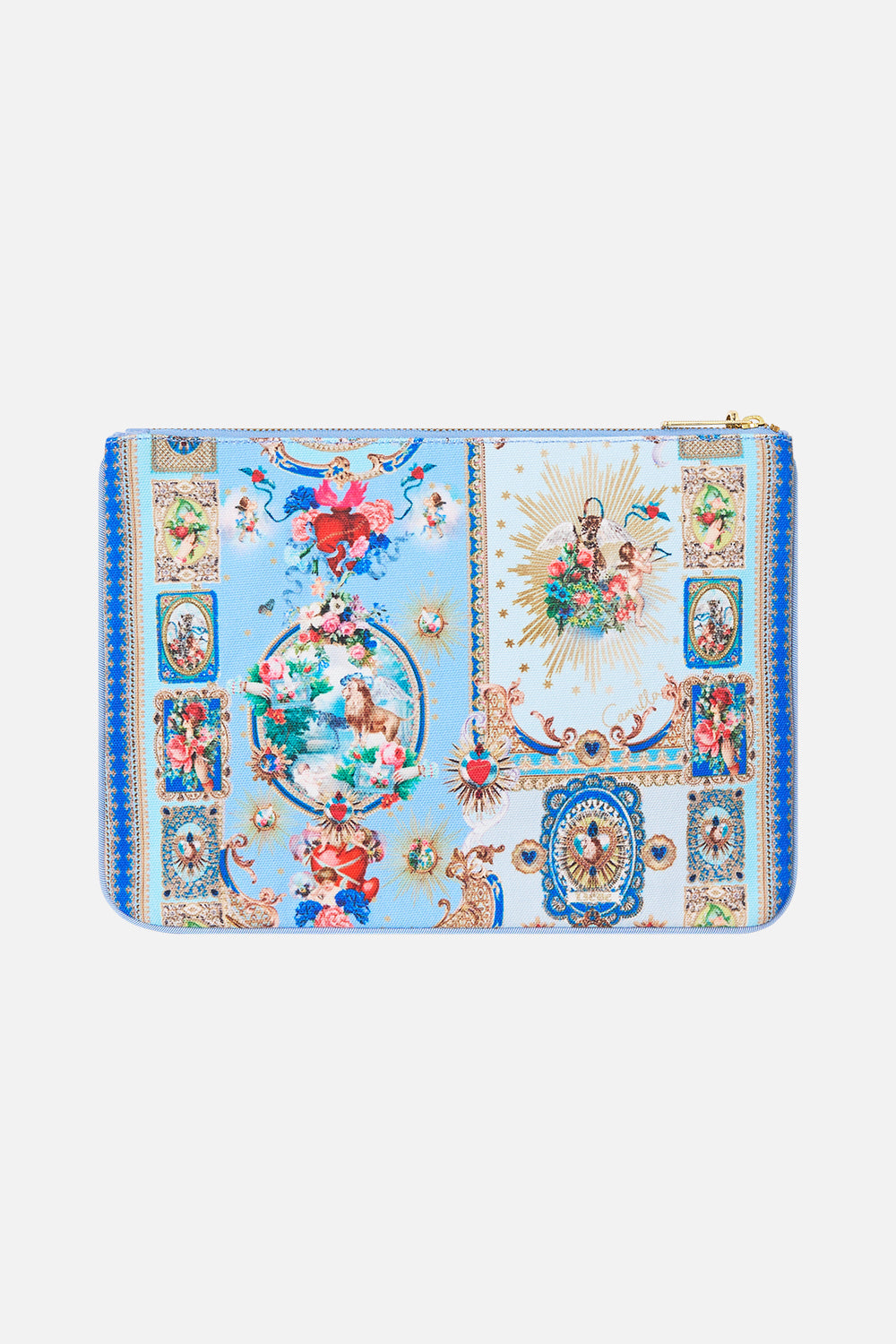 The CAMILLA SMALL CANVAS CLUTCH VERSES IN VINTAGE