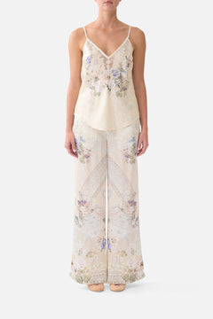 MINIMAL WIDE LEG PANT LACED WITH LOVE