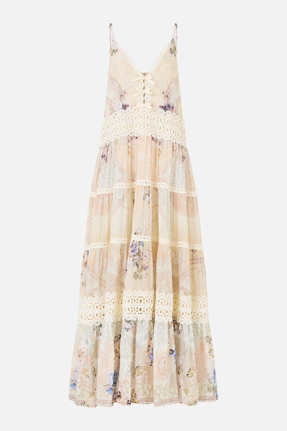 knee length dresses for ladies The Laced With Love Trapeze Tiered Dress