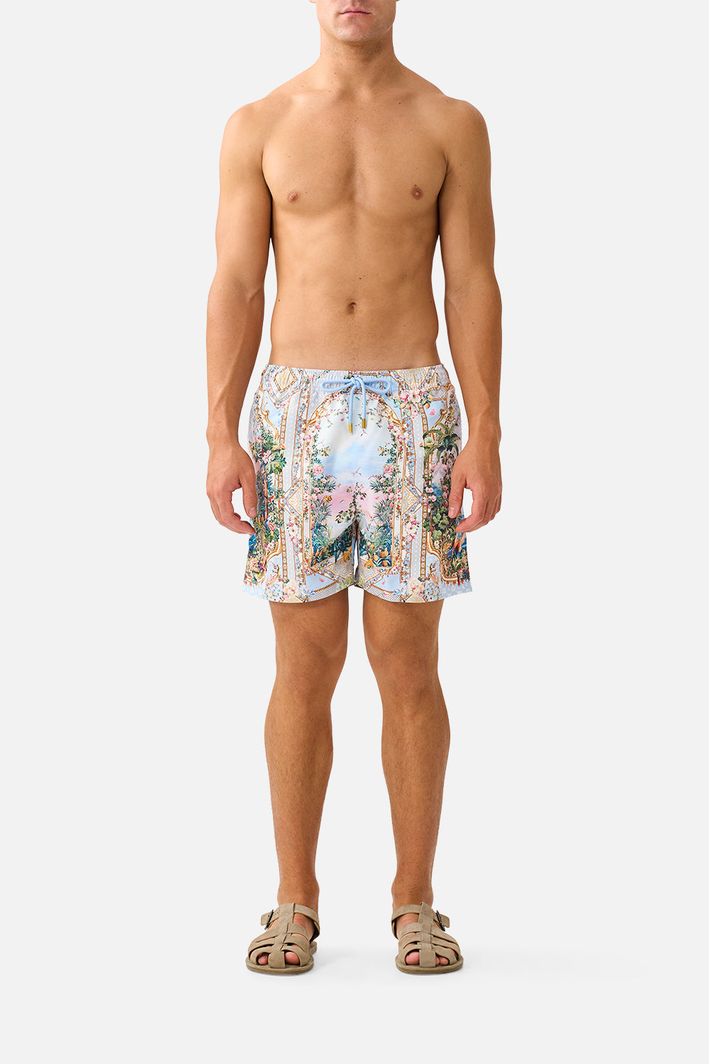 The CAMILLA MID LENGTH BOARDSHORT WITH ELASTIC WAIST SISI SOCIETYSISI SOCIETY