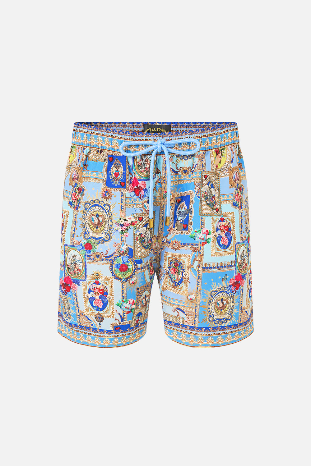 MID LENGTH BOARDSHORT WITH ELASTIC WAIST VERSES IN VINTAGE