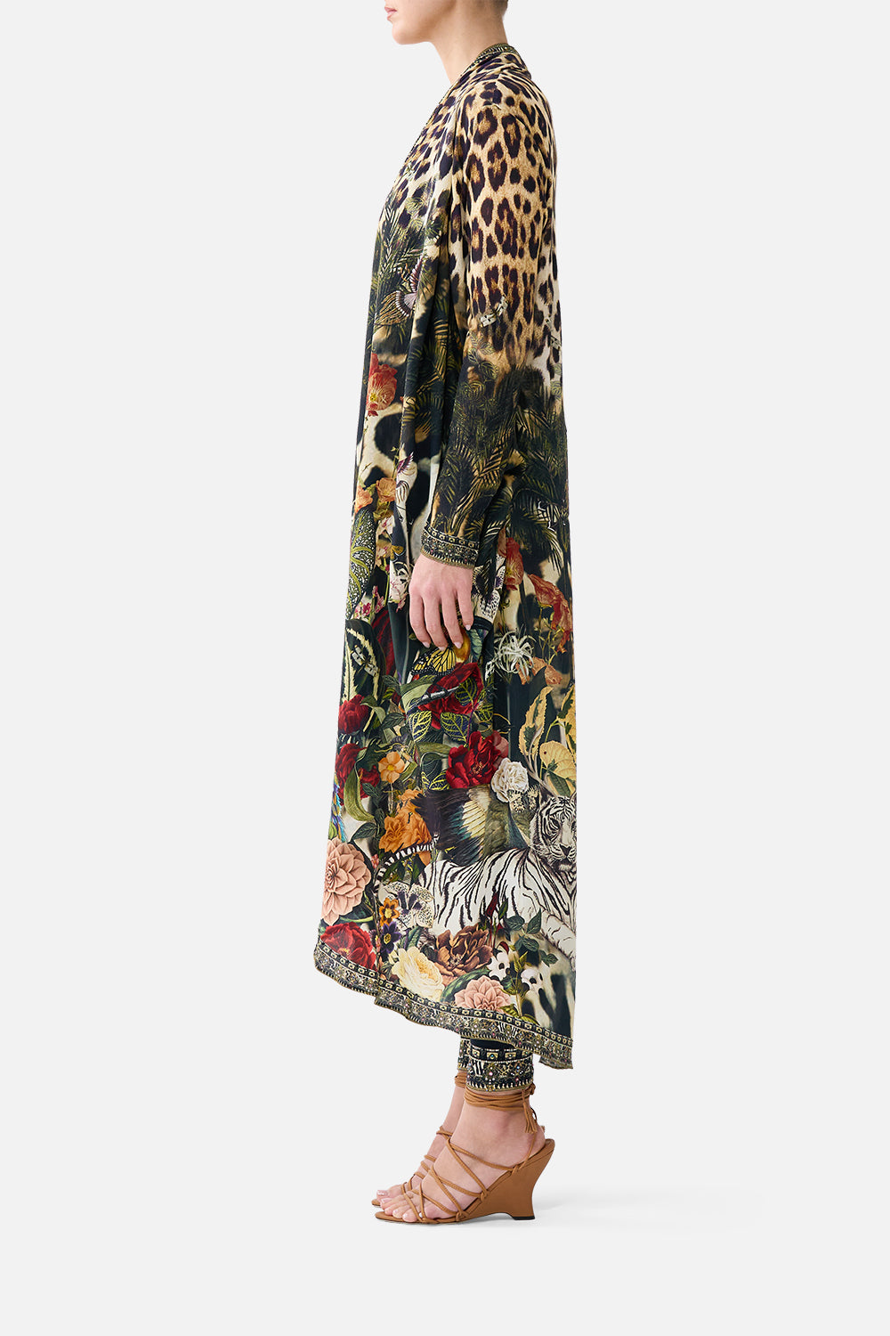 LONG CASUAL JACKET WITH POCKETS LEOTIGRA LAND
