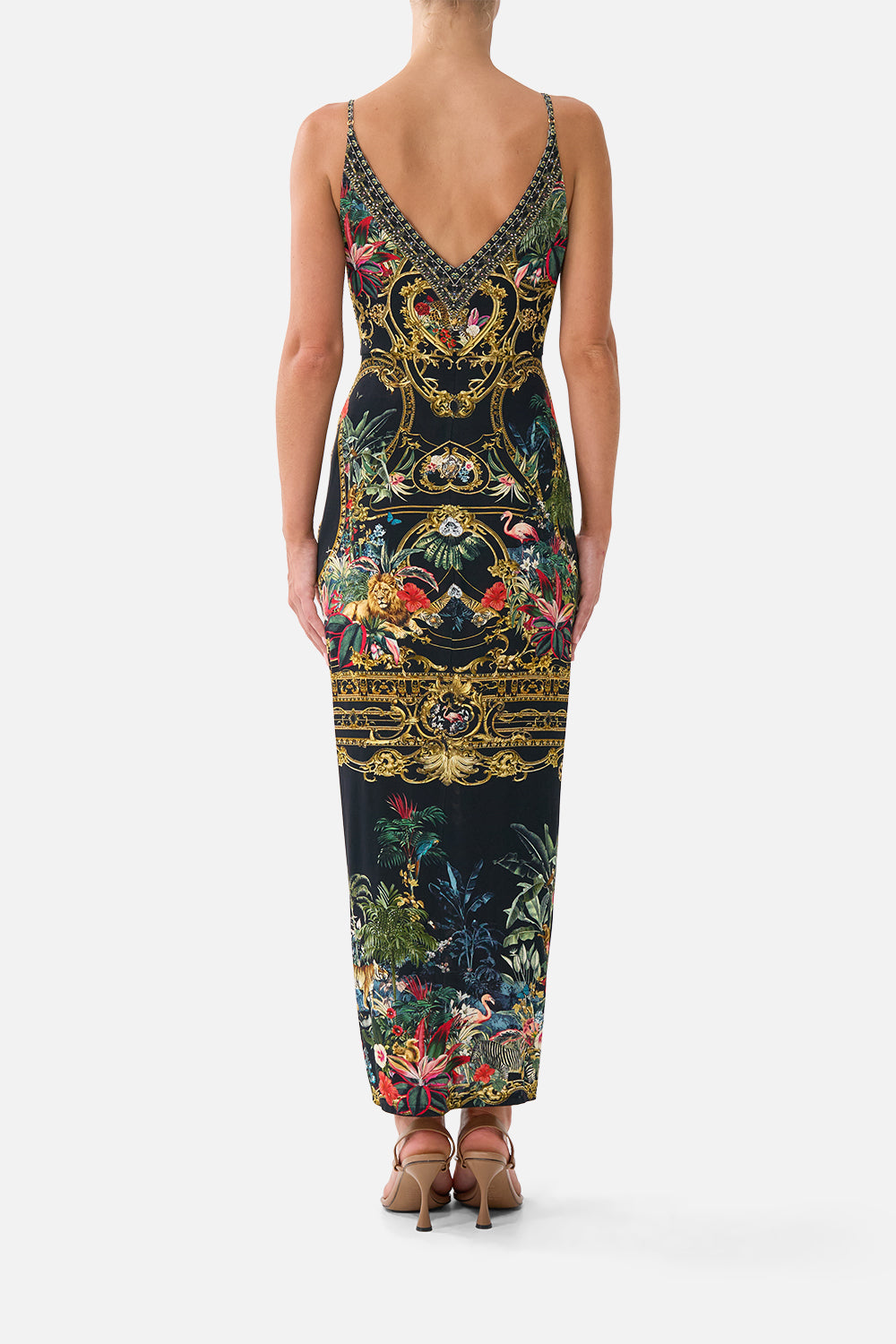 The CAMILLA STRAPPY DRESS WITH TWIST FRONT PALACE ZOOLOGY