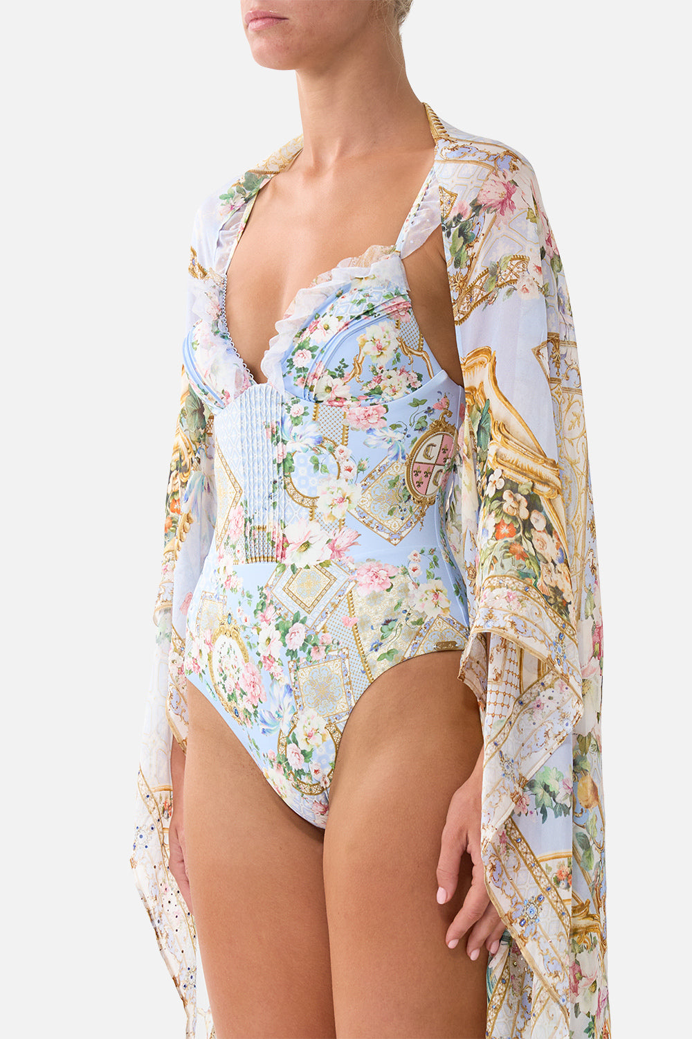 The CAMILLA SILK CHIFFON SHRUG SISI SOCIETY