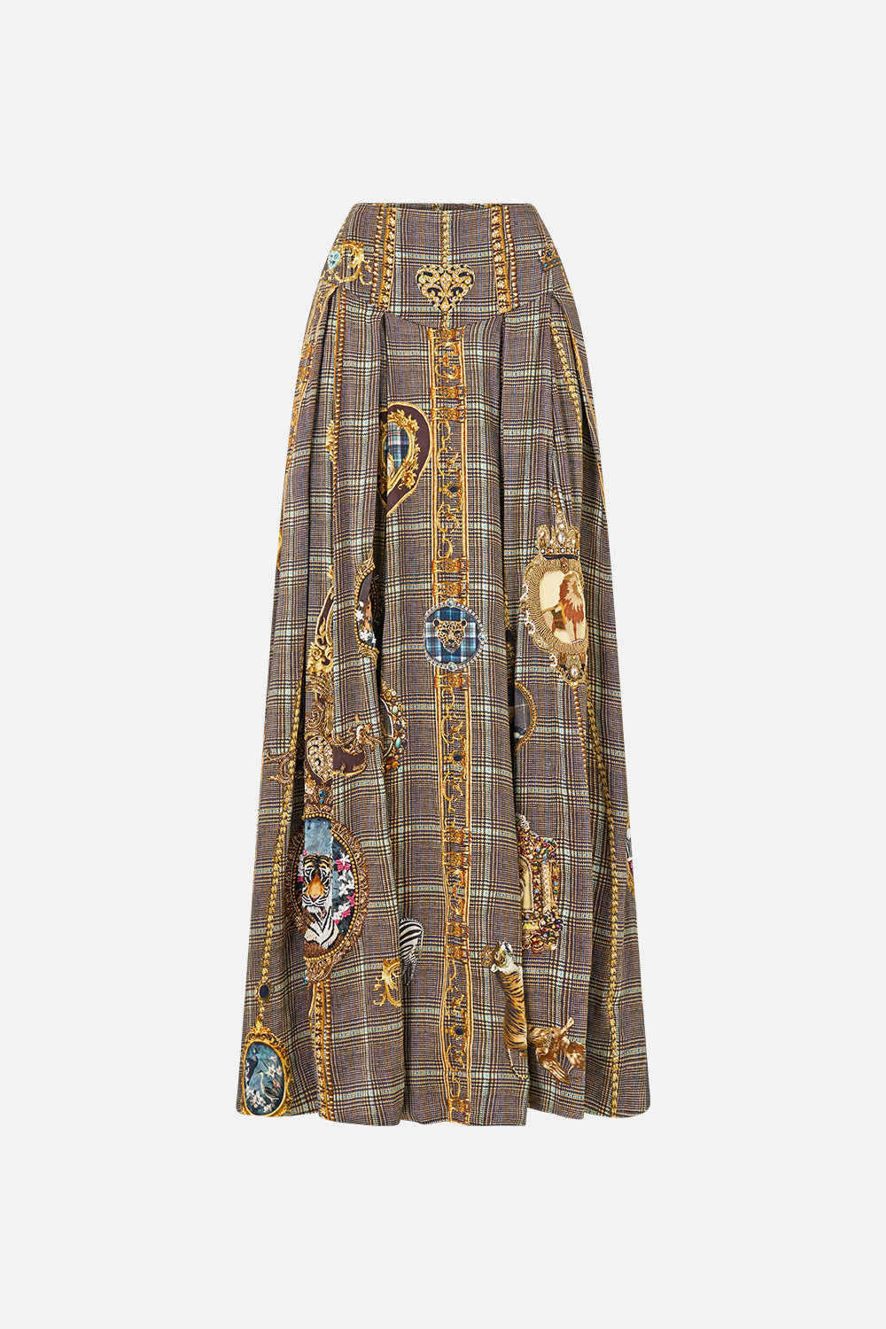 The CAMILLA CORSET WAIST MAXI SKIRT ANIMALS IN THE PALACE