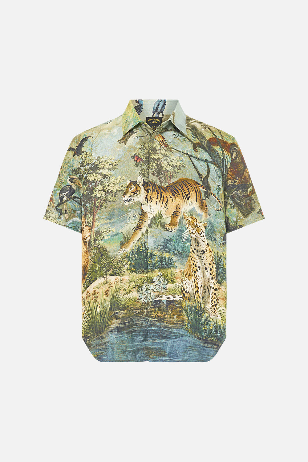 The CAMILLA Short Sleeve Oversized Shirt Animals in the Palace in our Animals in the Palace print.