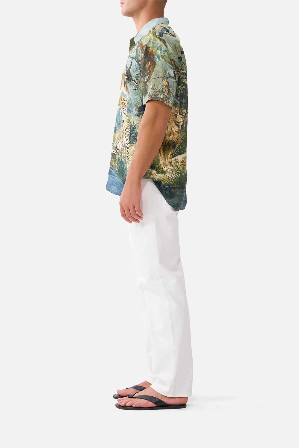 The CAMILLA SHORT SLEEVE OVERSIZED SHIRT ANIMALS IN THE PALACE