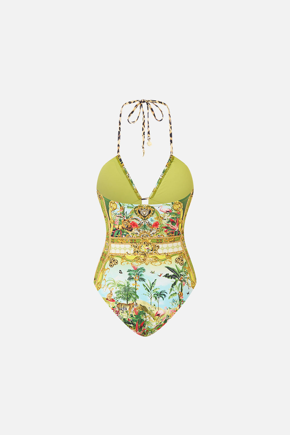 The CAMILLA HALTER NECK TIE ONE PIECE W KEYHOLE WANDERLUST EMPIRE