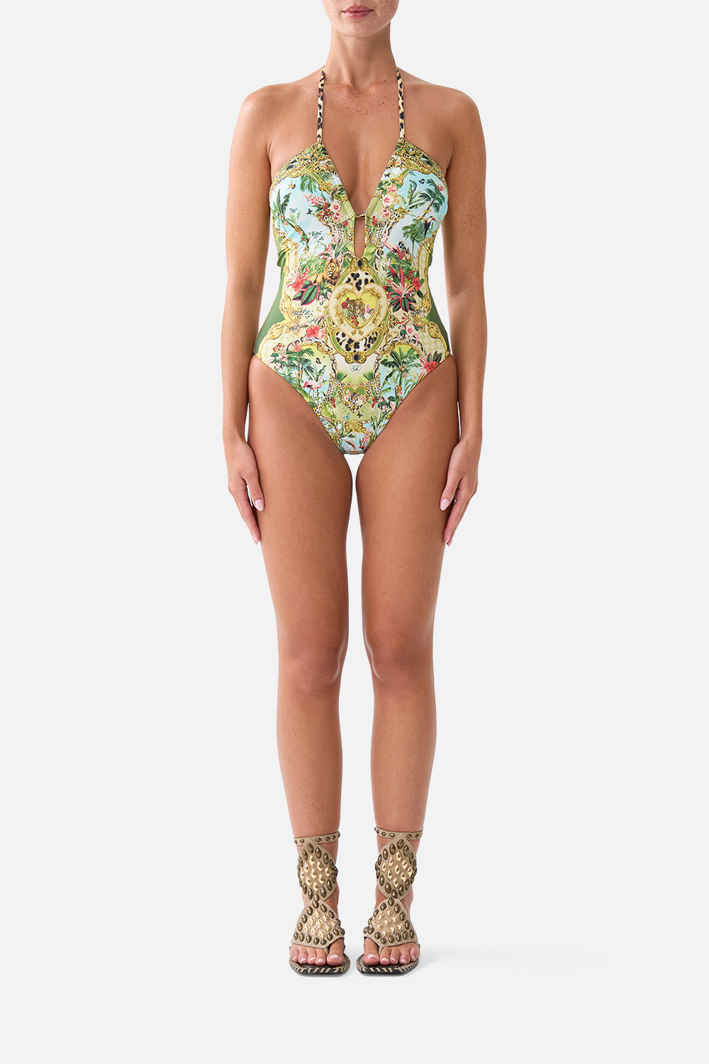 The CAMILLA HALTER NECK TIE ONE PIECE W KEYHOLE WANDERLUST EMPIREWANDERLUST EMPIRE